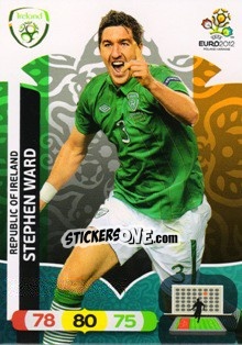 Sticker Stephen Ward - UEFA Euro Poland-Ukraine 2012. Adrenalyn XL - Panini