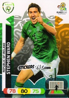 Sticker Stephen Ward - UEFA Euro Poland-Ukraine 2012. Adrenalyn XL n. 181 - Panini