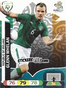 Sticker Glenn Whelan - UEFA Euro Poland-Ukraine 2012. Adrenalyn XL n. 183 - Panini
