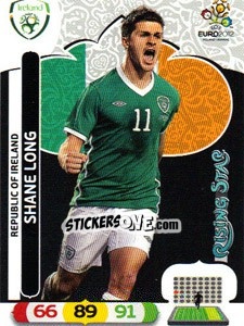 Sticker Shane Long - UEFA Euro Poland-Ukraine 2012. Adrenalyn XL n. 187 - Panini