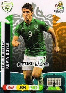 Sticker Kevin Doyle - UEFA Euro Poland-Ukraine 2012. Adrenalyn XL - Panini