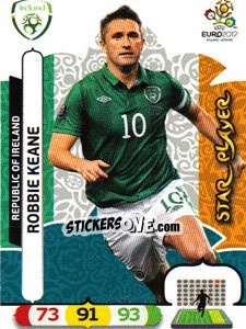 Sticker Robbie Keane - UEFA Euro Poland-Ukraine 2012. Adrenalyn XL - Panini