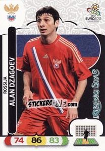 Sticker Alan Dzagoev - UEFA Euro Poland-Ukraine 2012. Adrenalyn XL n. 194 - Panini