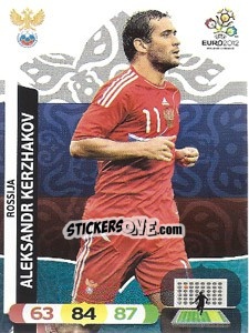 Sticker Aleksandr Kerzhakov - UEFA Euro Poland-Ukraine 2012. Adrenalyn XL n. 198 - Panini