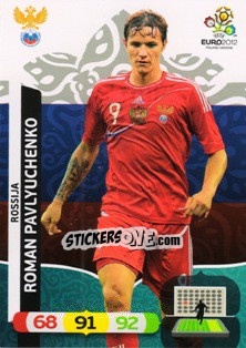Sticker Roman Pavlyuchenko - UEFA Euro Poland-Ukraine 2012. Adrenalyn XL n. 200 - Panini