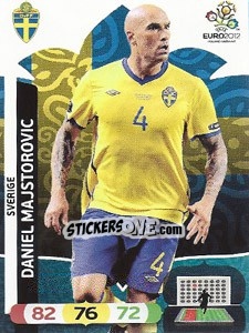 Cromo Daniel Majstorovic - UEFA Euro Poland-Ukraine 2012. Adrenalyn XL - Panini