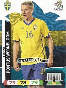 Sticker Pontus Wernbloom - UEFA Euro Poland-Ukraine 2012. Adrenalyn XL n. 208 - Panini