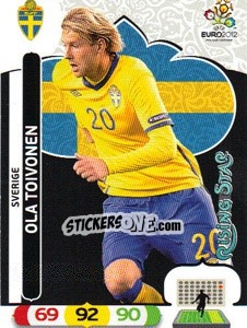 Sticker Ola Toivonen - UEFA Euro Poland-Ukraine 2012. Adrenalyn XL n. 213 - Panini