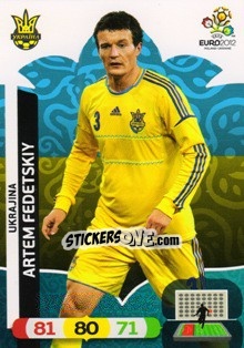 Figurina Artem Fedetskiy - UEFA Euro Poland-Ukraine 2012. Adrenalyn XL - Panini