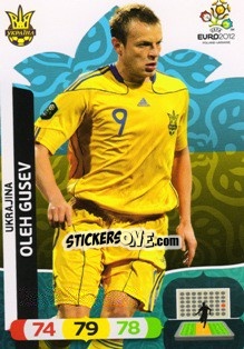 Sticker Oleh Gusev - UEFA Euro Poland-Ukraine 2012. Adrenalyn XL - Panini