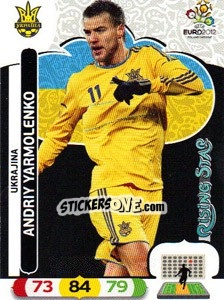Sticker Andriy Yarmolenko - UEFA Euro Poland-Ukraine 2012. Adrenalyn XL n. 220 - Panini