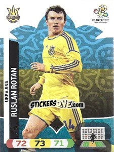 Sticker Ruslan Rotan - UEFA Euro Poland-Ukraine 2012. Adrenalyn XL n. 221 - Panini