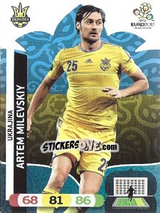 Sticker Artem Milevskiy - UEFA Euro Poland-Ukraine 2012. Adrenalyn XL - Panini