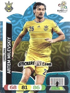 Sticker Artem Milevskiy - UEFA Euro Poland-Ukraine 2012. Adrenalyn XL n. 225 - Panini