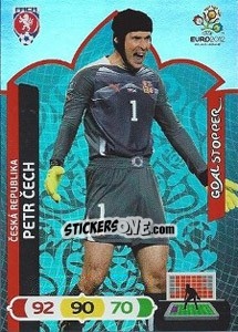 Sticker Petr Cech - UEFA Euro Poland-Ukraine 2012. Adrenalyn XL n. 226 - Panini