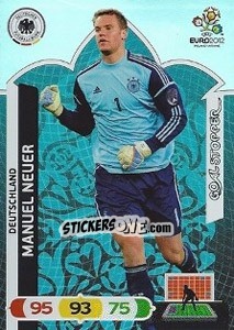 Sticker Manuel Neuer - UEFA Euro Poland-Ukraine 2012. Adrenalyn XL n. 228 - Panini
