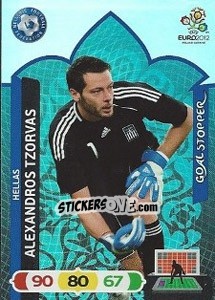 Sticker Alexandros Tzorvas - UEFA Euro Poland-Ukraine 2012. Adrenalyn XL n. 231 - Panini