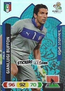 Sticker Gianluigi Buffon - UEFA Euro Poland-Ukraine 2012. Adrenalyn XL n. 233 - Panini