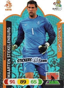 Sticker Maarten Stekelenburg - UEFA Euro Poland-Ukraine 2012. Adrenalyn XL n. 234 - Panini