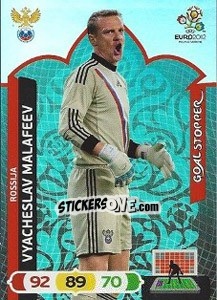 Sticker Vyacheslav Malafeev - UEFA Euro Poland-Ukraine 2012. Adrenalyn XL n. 238 - Panini