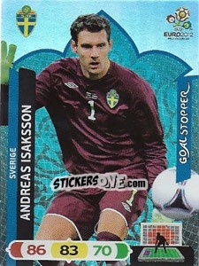 Sticker Andreas Isaksson - UEFA Euro Poland-Ukraine 2012. Adrenalyn XL n. 239 - Panini