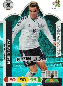 Sticker Mario Götze - UEFA Euro Poland-Ukraine 2012. Adrenalyn XL n. 244 - Panini