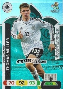 Sticker Thomas Müller - UEFA Euro Poland-Ukraine 2012. Adrenalyn XL n. 245 - Panini