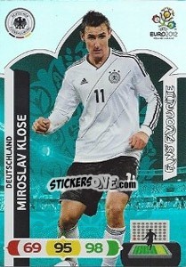 Sticker Miroslav Klose - UEFA Euro Poland-Ukraine 2012. Adrenalyn XL n. 246 - Panini
