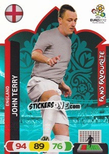 Sticker John Terry - UEFA Euro Poland-Ukraine 2012. Adrenalyn XL n. 248 - Panini