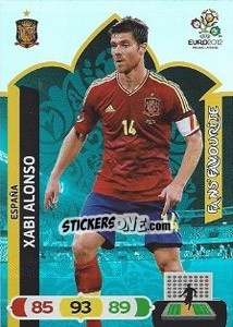 Figurina Xabi Alonso - UEFA Euro Poland-Ukraine 2012. Adrenalyn XL - Panini