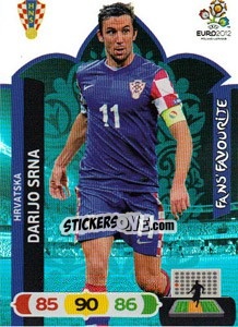 Sticker Darijo Srna - UEFA Euro Poland-Ukraine 2012. Adrenalyn XL n. 257 - Panini
