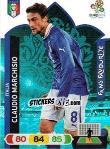 Sticker Claudio Marchisio - UEFA Euro Poland-Ukraine 2012. Adrenalyn XL - Panini