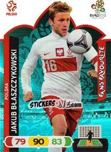 Sticker Jakub Błaszczykowski - UEFA Euro Poland-Ukraine 2012. Adrenalyn XL - Panini