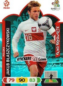 Sticker Jakub Błaszczykowski - UEFA Euro Poland-Ukraine 2012. Adrenalyn XL n. 264 - Panini