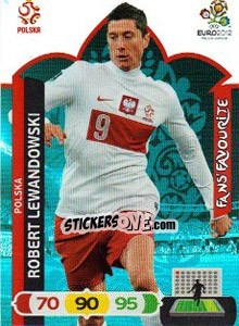 Sticker Robert Lewandowski - UEFA Euro Poland-Ukraine 2012. Adrenalyn XL n. 265 - Panini