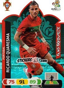 Sticker Ricardo Quaresma - UEFA Euro Poland-Ukraine 2012. Adrenalyn XL n. 266 - Panini