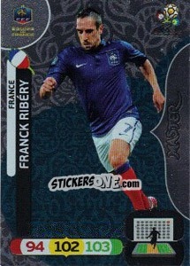 Sticker Franck Ribéry - UEFA Euro Poland-Ukraine 2012. Adrenalyn XL n. 287 - Panini