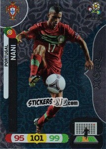 Sticker Nani - UEFA Euro Poland-Ukraine 2012. Adrenalyn XL - Panini