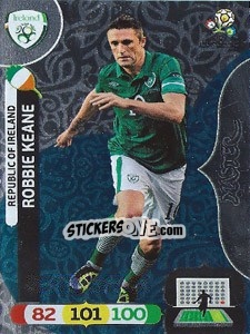 Sticker Robbie Keane - UEFA Euro Poland-Ukraine 2012. Adrenalyn XL n. 296 - Panini