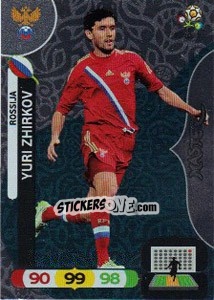 Sticker Yuri Zhirkov - UEFA Euro Poland-Ukraine 2012. Adrenalyn XL n. 297 - Panini