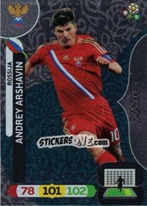 Cromo Andrey Arshavin - UEFA Euro Poland-Ukraine 2012. Adrenalyn XL - Panini