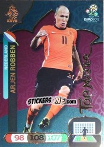 Sticker Arjen Robben - UEFA Euro Poland-Ukraine 2012. Adrenalyn XL - Panini