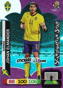 Sticker Johan Elmander - UEFA Euro Poland-Ukraine 2012. Adrenalyn XL - Panini