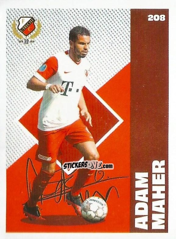 Sticker Adam Maher - Eredivisie Onze Voetbal helden 2021 n. 208 - Albert Heijn
