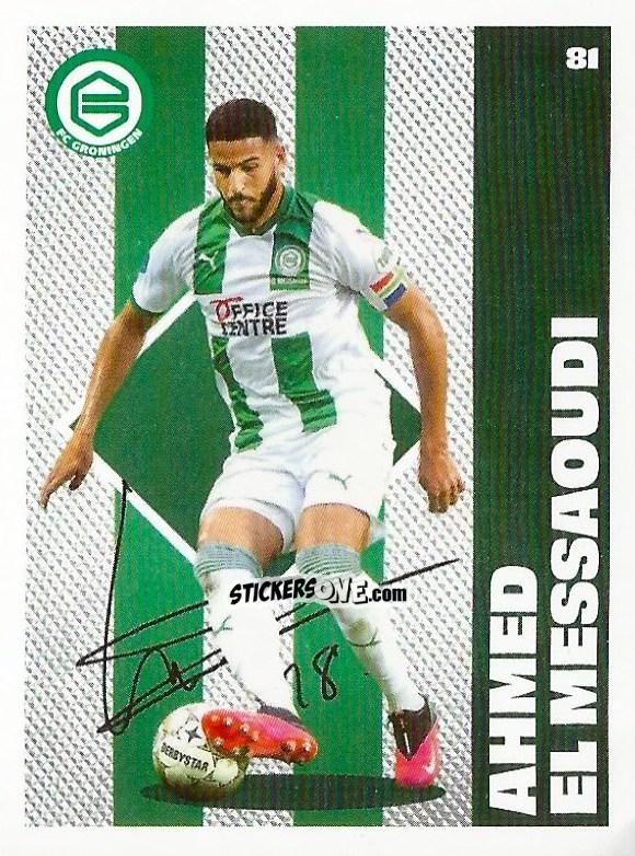 Sticker Ahmed El Messaoudi - Eredivisie Onze Voetbal helden 2021 n. 81 - Albert Heijn
