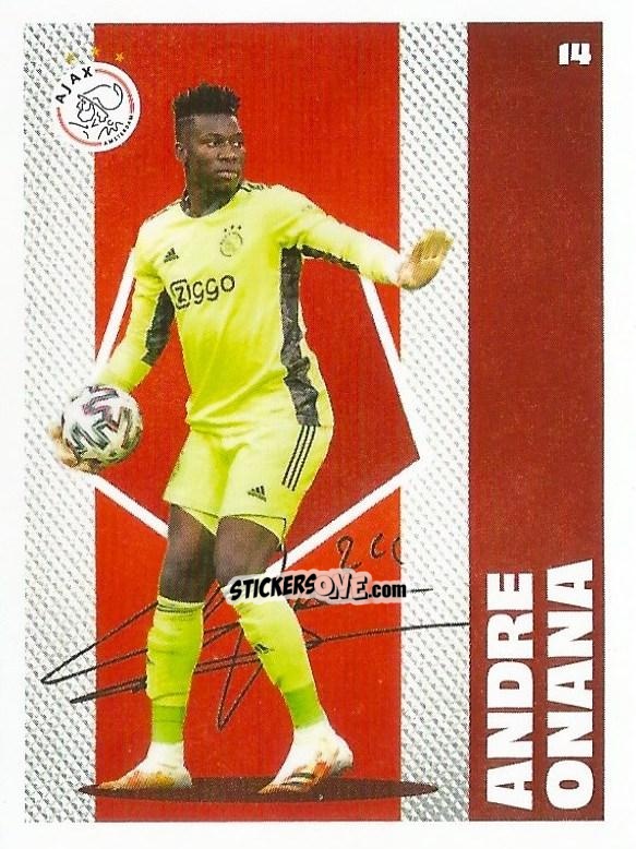 Figurina Andre Onana - Eredivisie Onze Voetbal helden 2021 n. 14 - Albert Heijn
