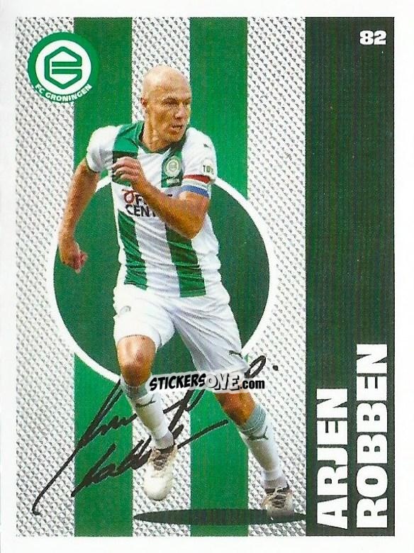 Sticker Arjen Robben - Eredivisie Onze Voetbal helden 2021 n. 82 - Albert Heijn
