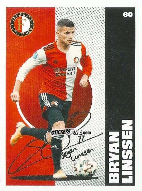 Sticker Bryan Linssen - Eredivisie Onze Voetbal helden 2021 n. 60 - Albert Heijn
