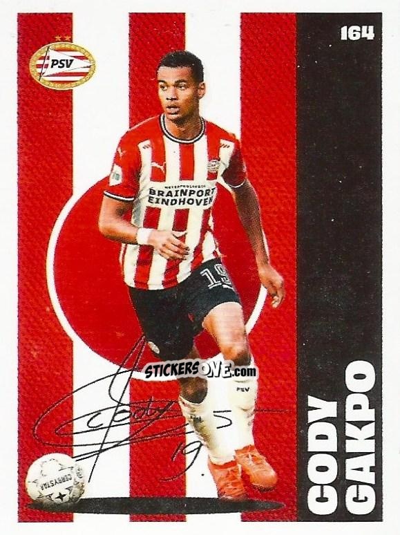 Sticker Cody Gakpo - Eredivisie Onze Voetbal helden 2021 n. 164 - Albert Heijn
