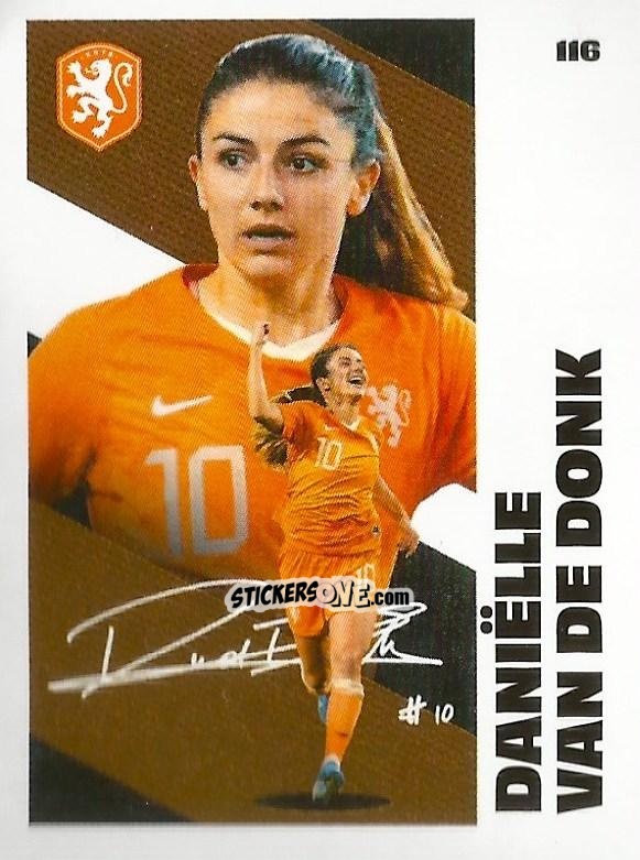 Figurina Daniëlle van de Donk - Eredivisie Onze Voetbal helden 2021 n. 116 - Albert Heijn
